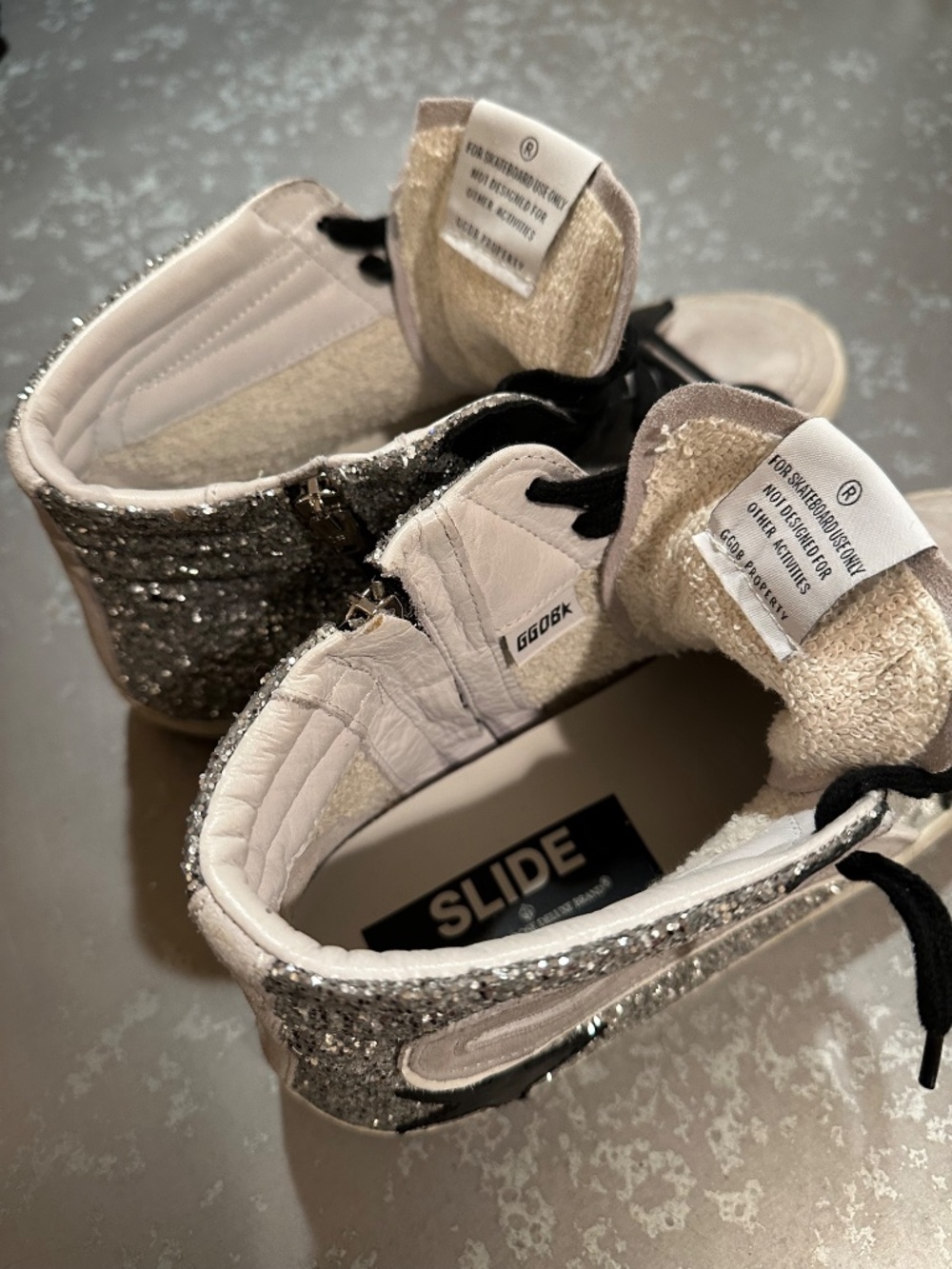 Golden Goose Glitter High Top Sneakers - Picture 8 of 11